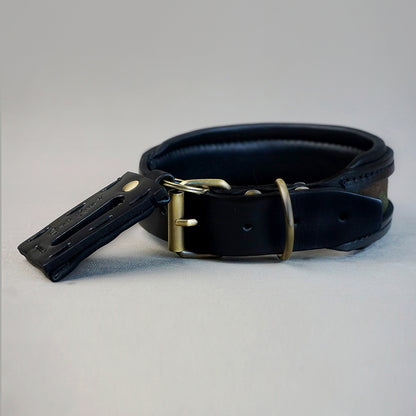 Military collar - M: neck between 38-48cm/ 5cm wide, for Medium and Large Dogs.